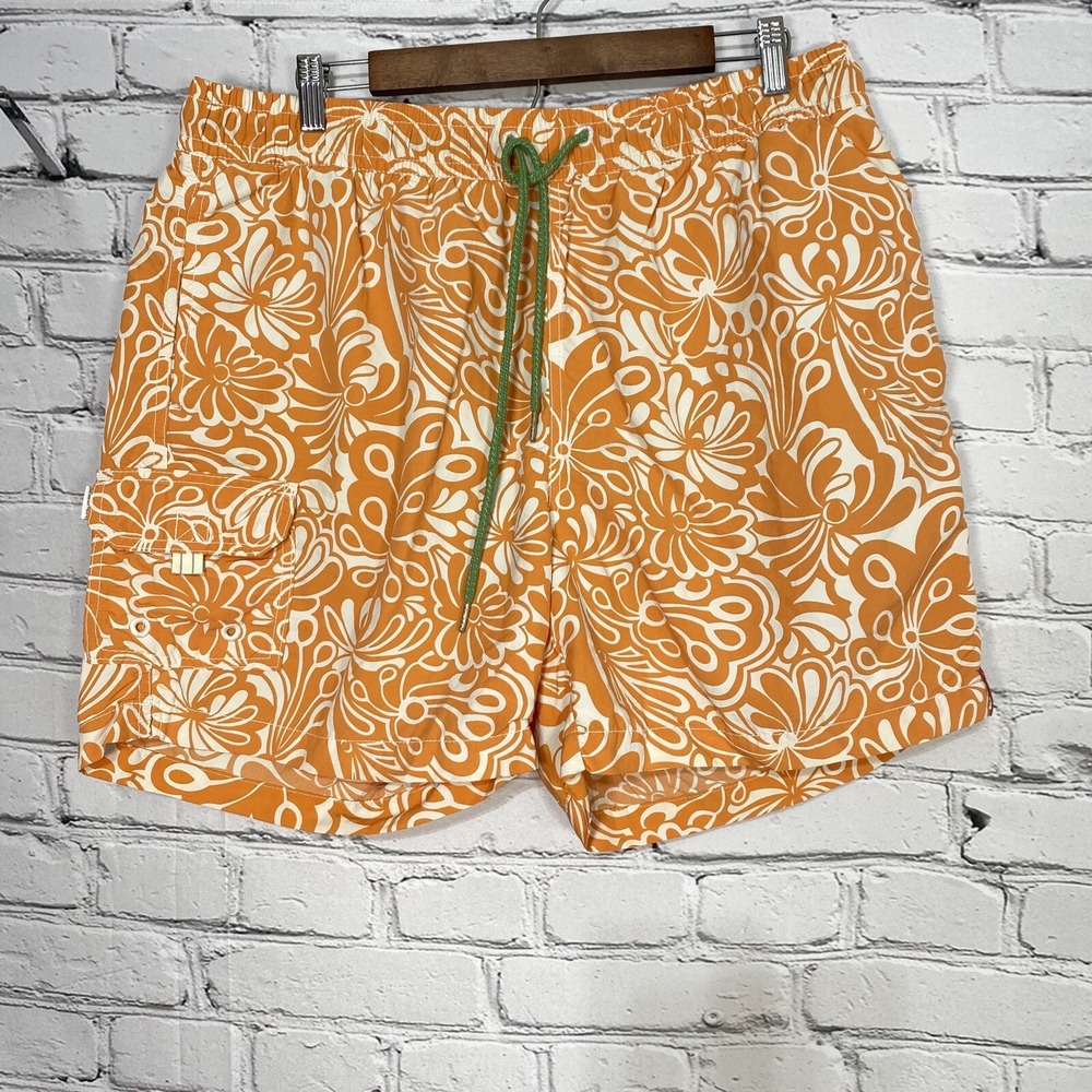 Tommy Bahama Relax Swim Trunks Mens Size L Floral Mesh Lined Board Short 5.5"